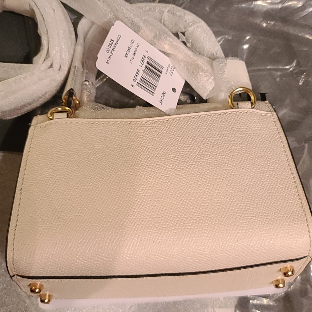 NWT Coach Micro Tilly Top Handle in Chalk - Picture 6 of 8
